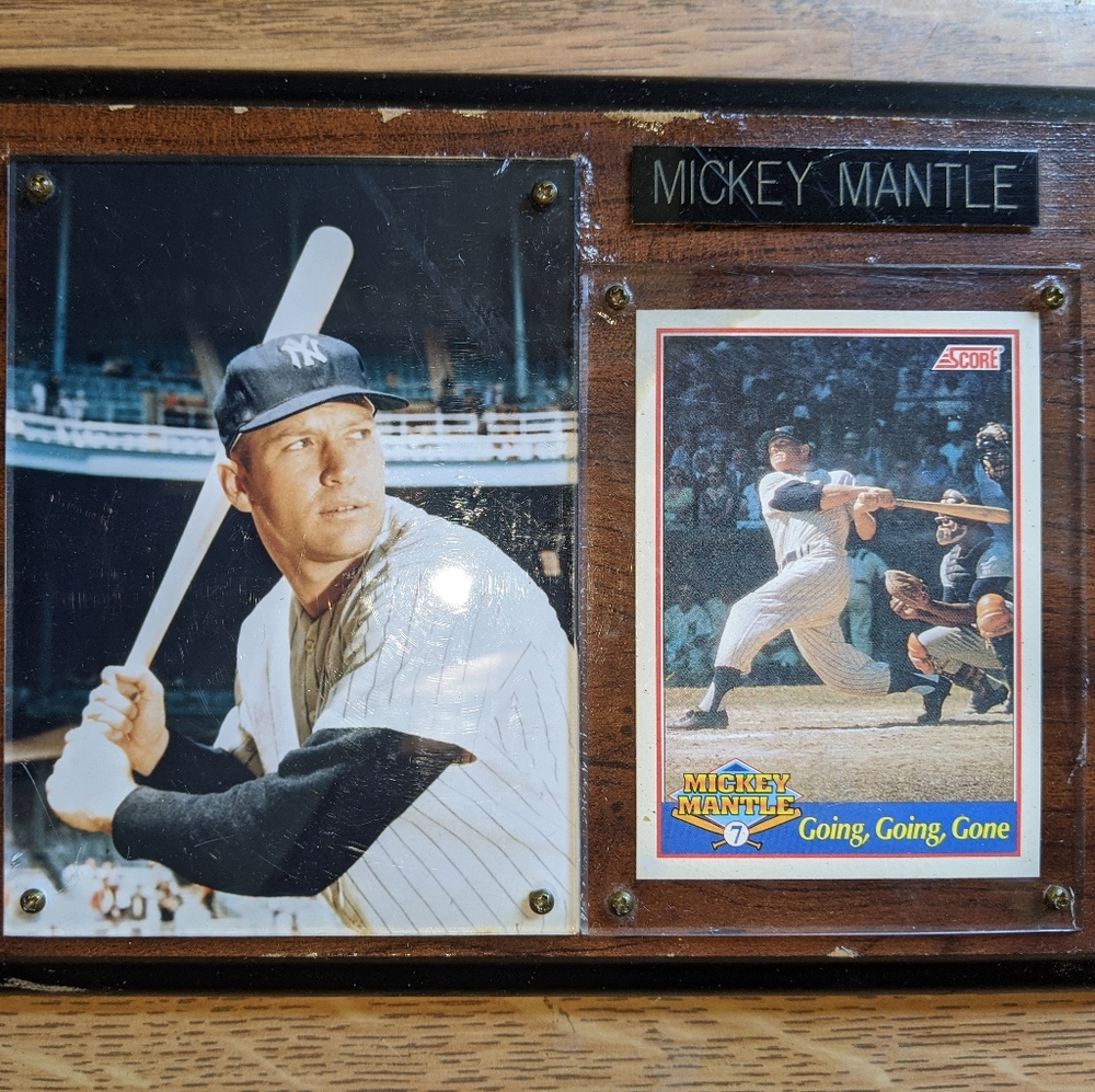 Mickey Mantle and Signed Nolan Ryan Plaques - Picture 2 of 2